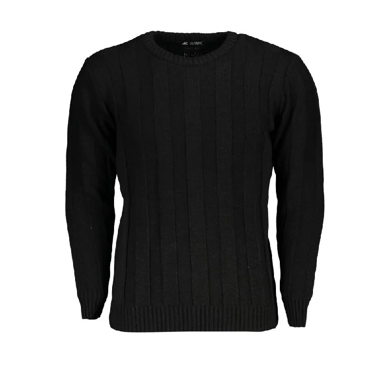 U.S. Grand Polo Black Fabric Men's Sweater