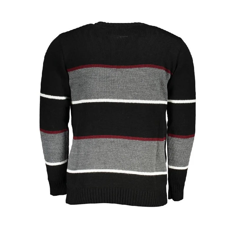 U.S. Grand Polo Black Fabric Men's Sweater