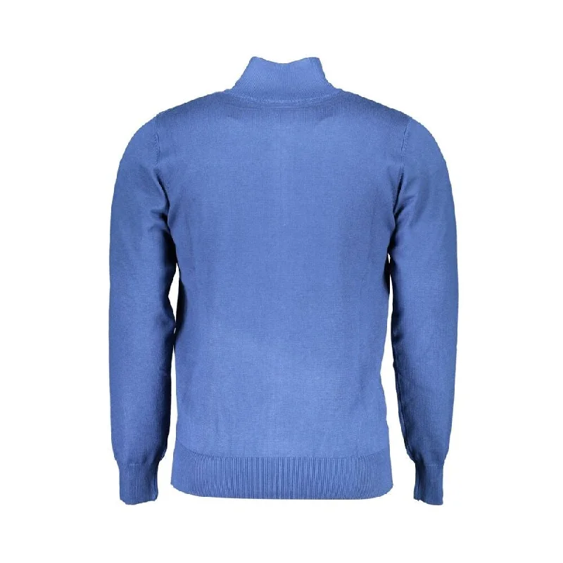 U.S. Grand Polo Blue Nylon Men's Sweater