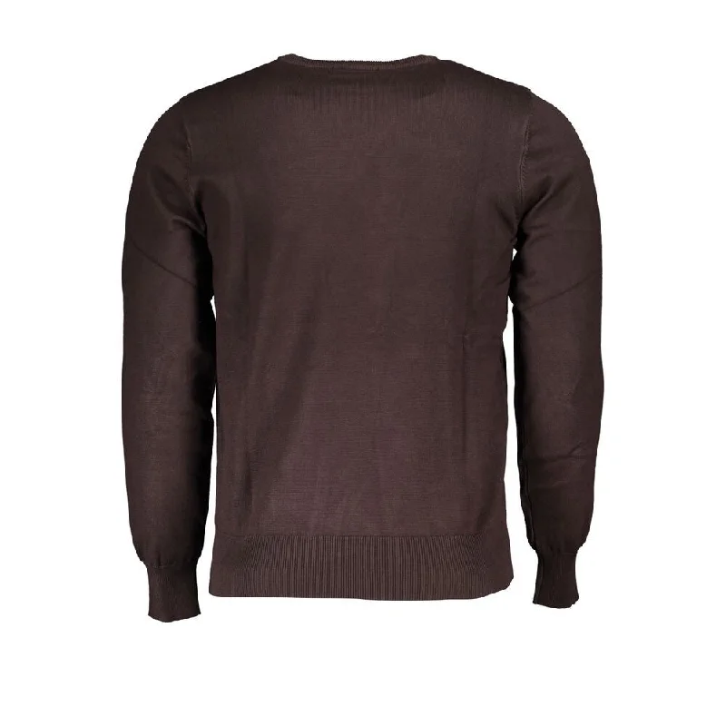 U.S. Grand Polo Brown Nylon Men's Sweater