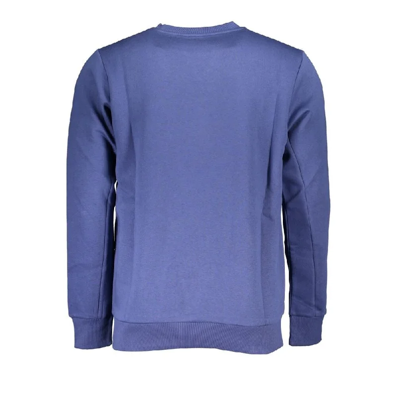 U.S. Grand Polo Chic Fleece Crew Neck Sweater in Men's Blue