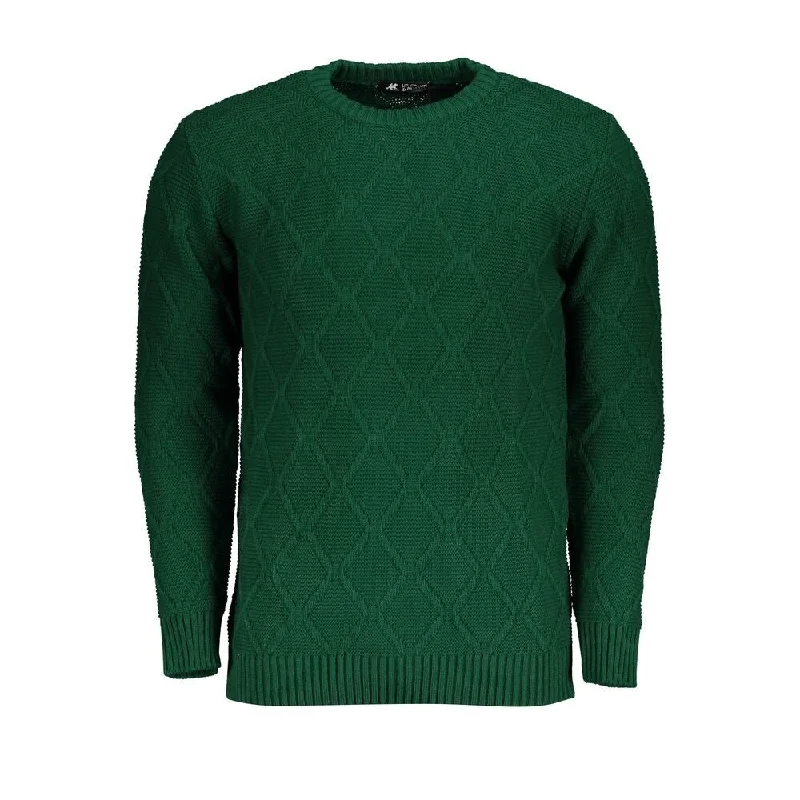 U.S. Grand Polo Green Fabric Men's Sweater