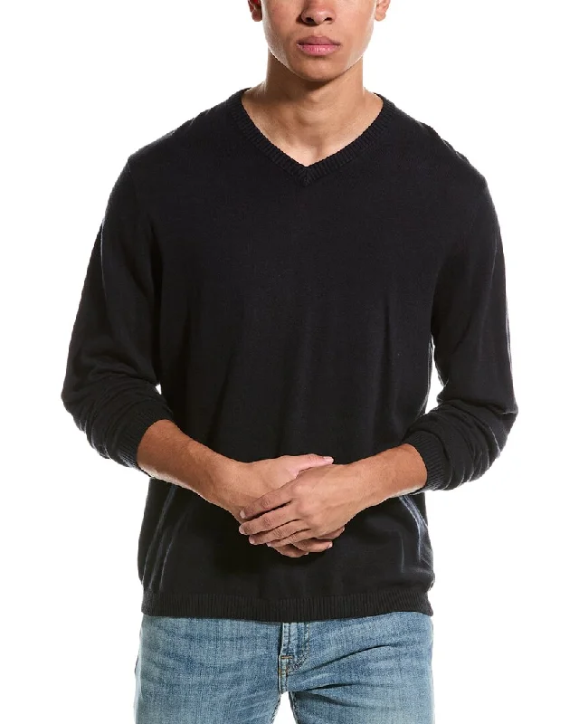 WEATHERPROOF VINTAGE V-Neck Cashmere-Blend Sweater