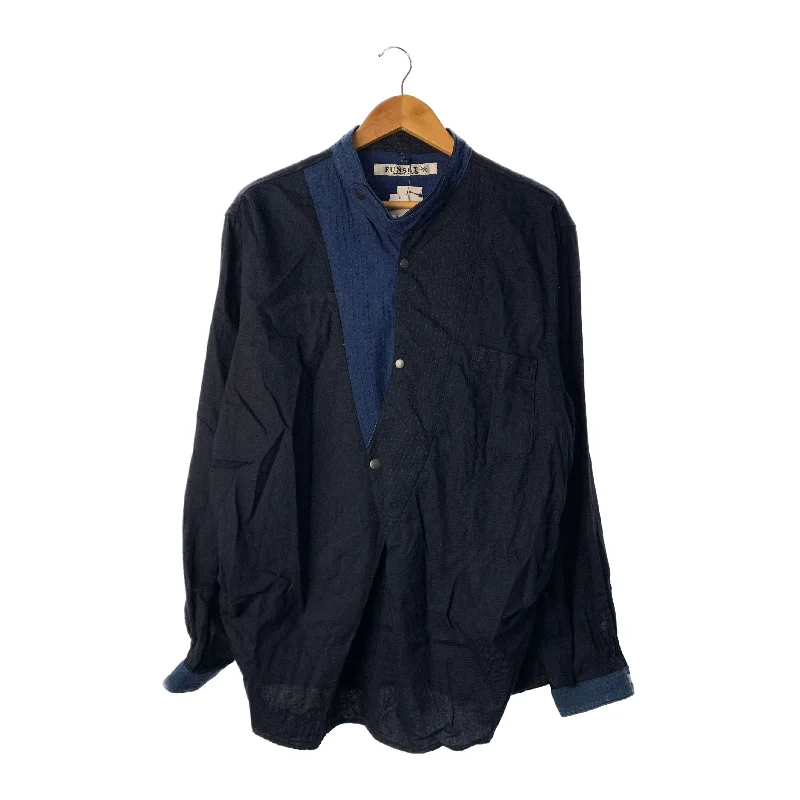 FUNSET OF ART/LS Shirt/M/Indigo/Cotton/