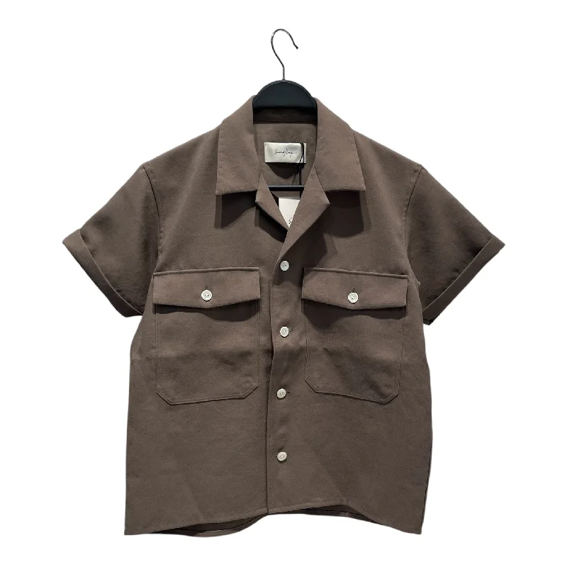 Second/Layer/SS Shirt/S/Polyester/GRN/CROPPED SLEEVES