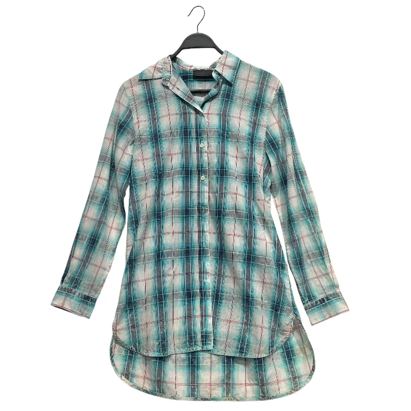 DIESEL BLACKGOLD/Flannel Shirt/Cotton/BLU/Plaid/