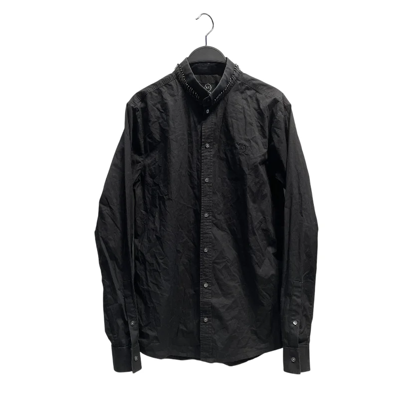 Alexander McQueen/LS Shirt/45/Cotton/BLK/