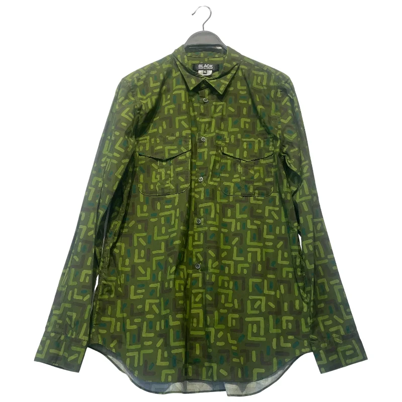 COMME des GARCONS/3|4S Shirt/XL/Cotton/GRN/All Over Print/