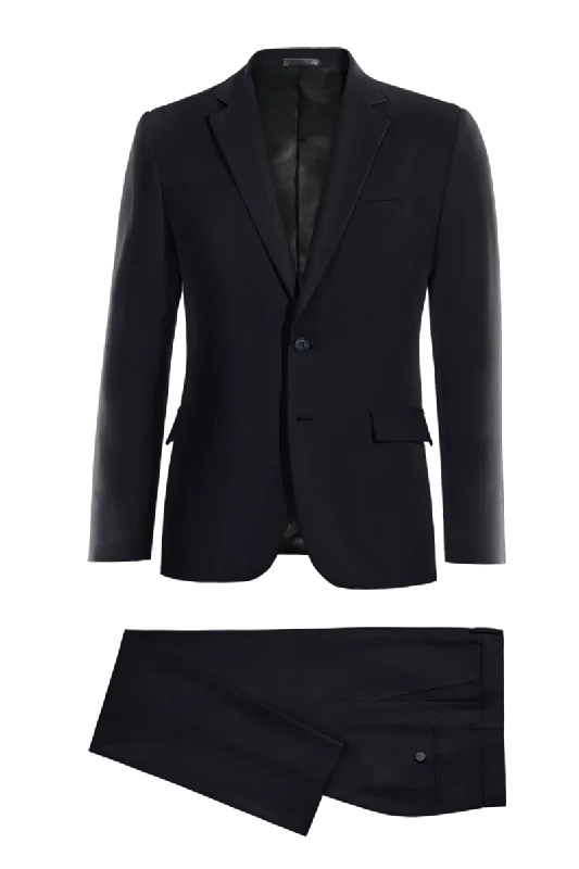 Blue Slim Fit Pinstripe 2 Piece 2 Button Suit