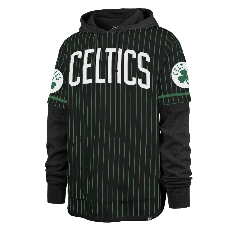 BOSTON CELTICS PINSTRIPE '47 SHORTSTOP PULLOVER HOOD