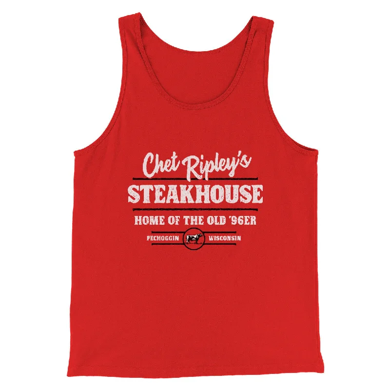 Chet Ripley's Steakhouse Funny Movie Men/Unisex Tank Top