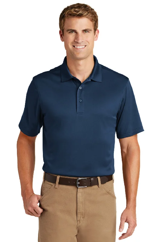 CornerStone Mens Select Moisture Wicking Short Sleeve Polo Shirt - Regatta Blue