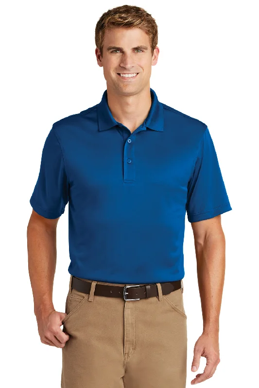 CornerStone Mens Select Moisture Wicking Short Sleeve Polo Shirt - Royal Blue