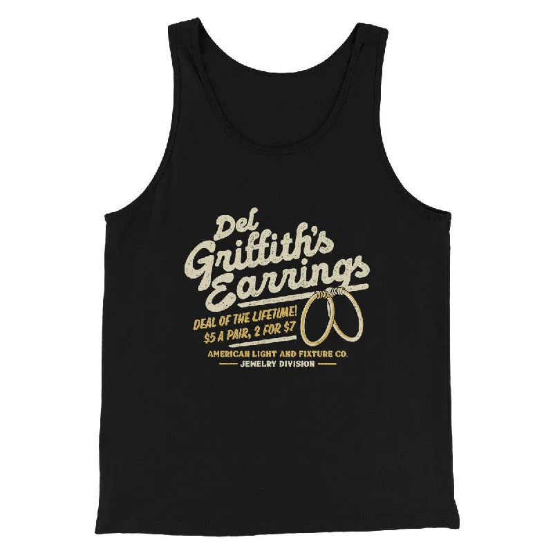 Del Griffith's Earrings Thanksgiving Funny Movie Men/Unisex Tank Top