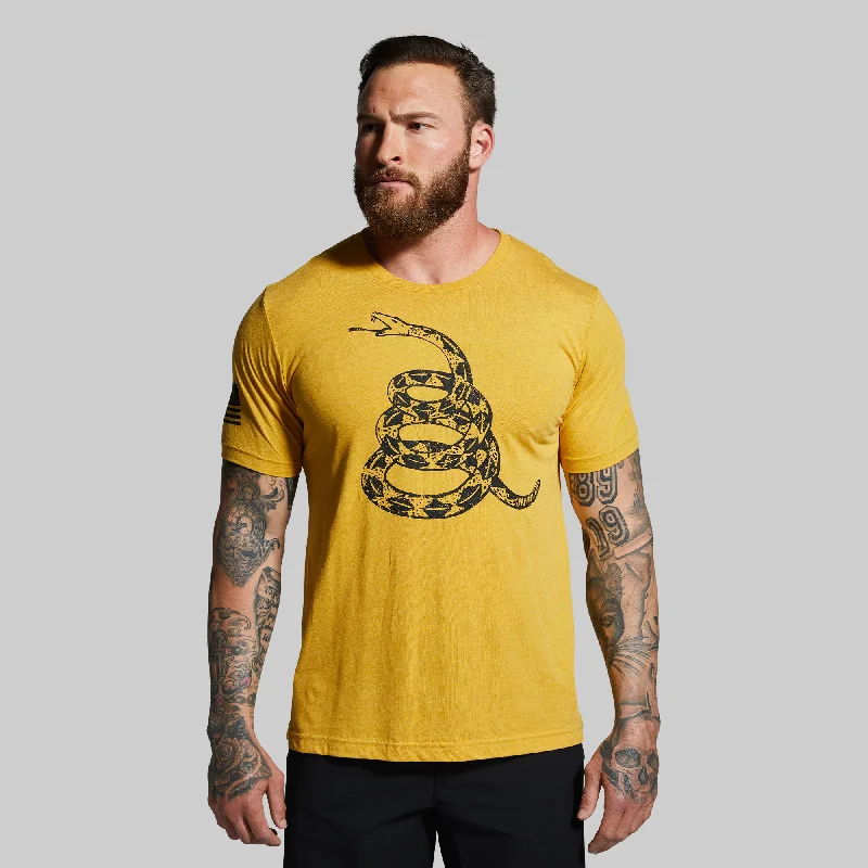 Gadsden Flag T-Shirt (Don't Tread On Me-Mustard)