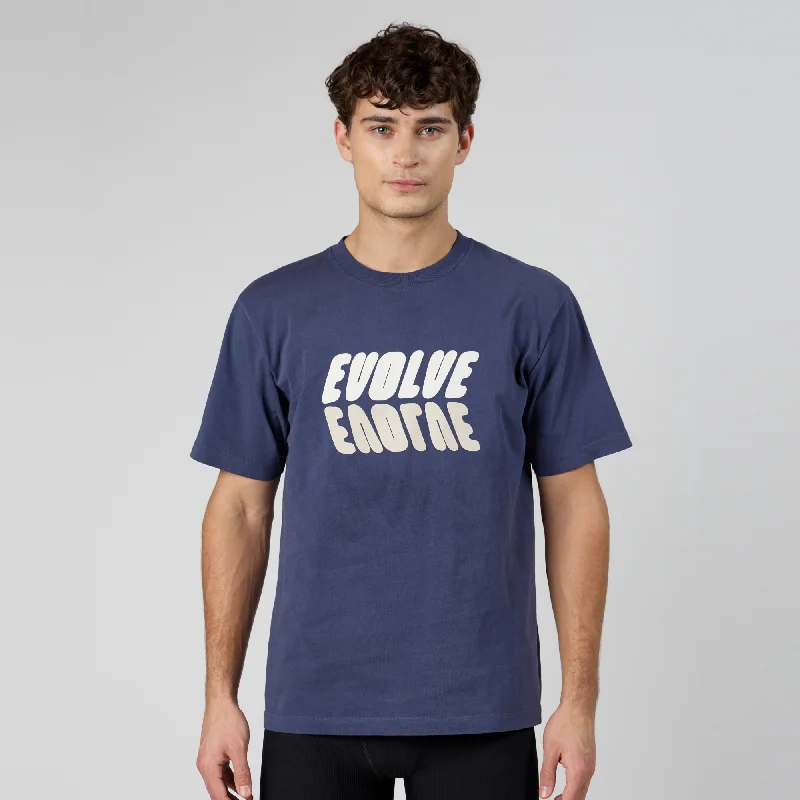 Evolve Cotton Tee, Unisex - Shadow