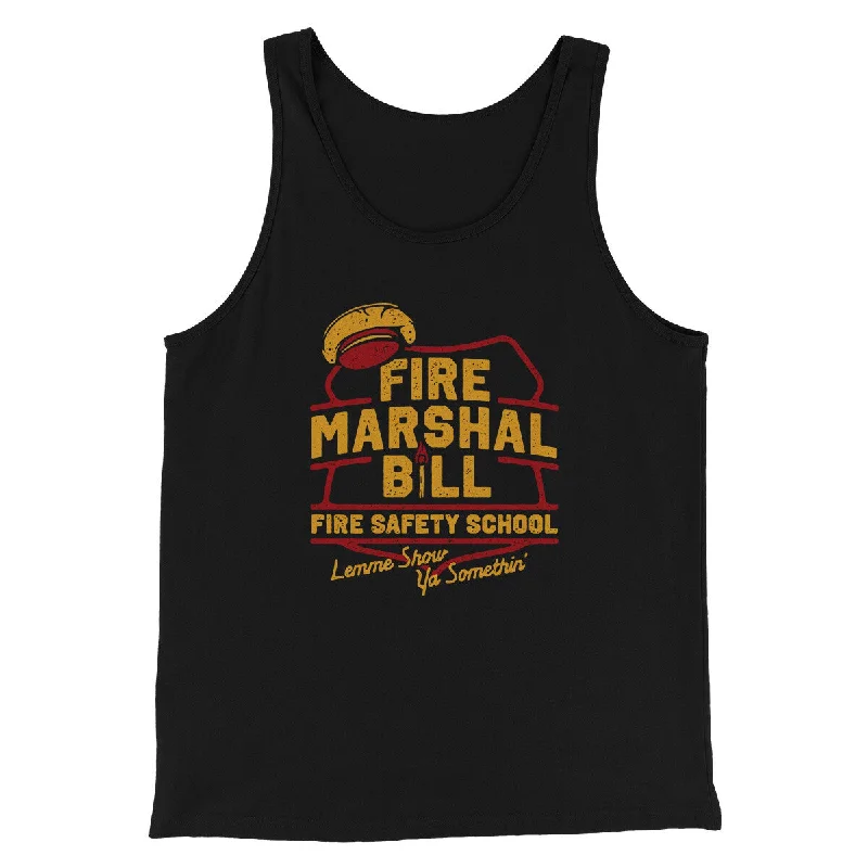 Fire Marshal Bill Fire Safety School Funny Movie Men/Unisex Tank Top