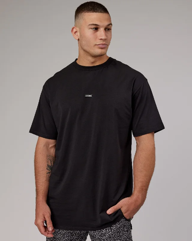 Fundamental FLXCotton Tee Longline Oversize - Black