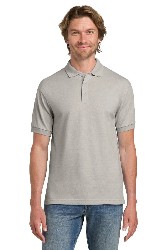 Gildan Mens DryBlend Moisture Wicking Short Sleeve Polo Shirt - Sand