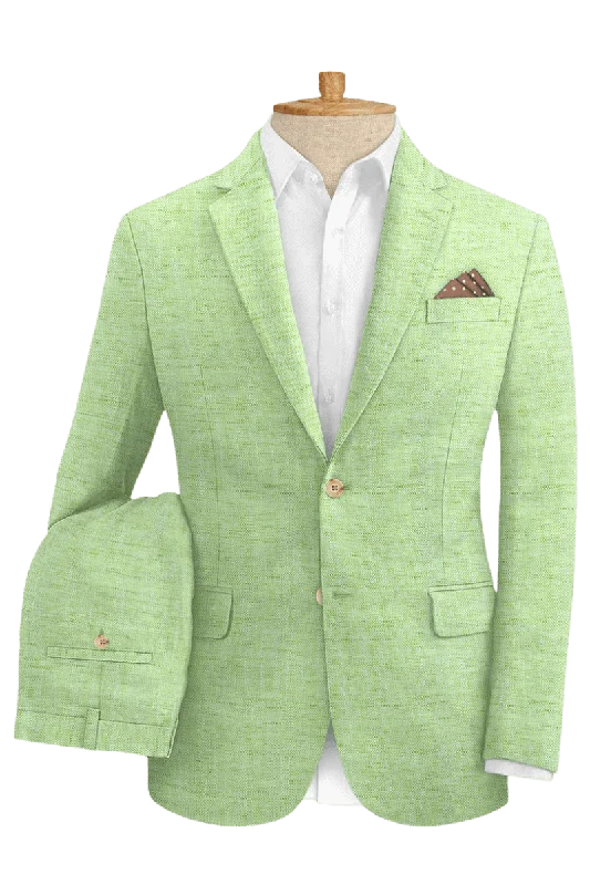 Green Vitality Linen Suit