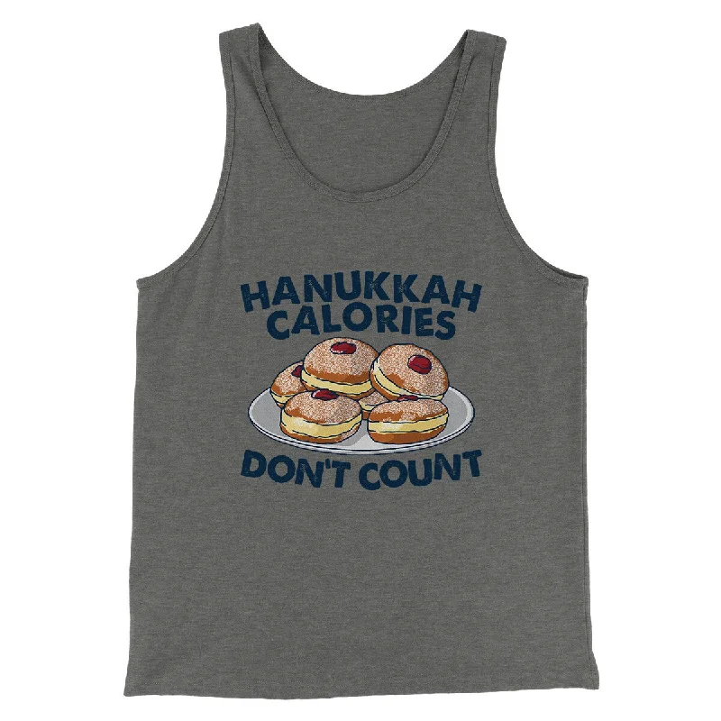 Hanukkah Calories Don't Count Funny Hanukkah Men/Unisex Tank Top