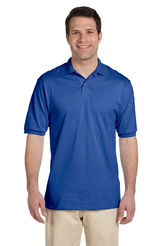 Jerzees Mens SpotShield Stain Resistant Short Sleeve Polo Shirt - Royal Blue