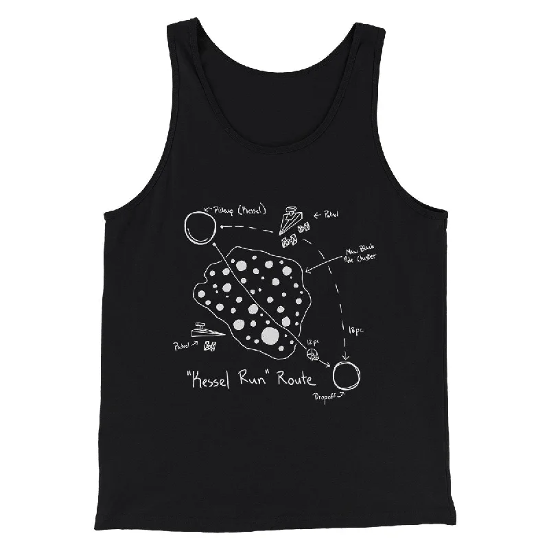 Kessel Run Directions Funny Movie Men/Unisex Tank Top