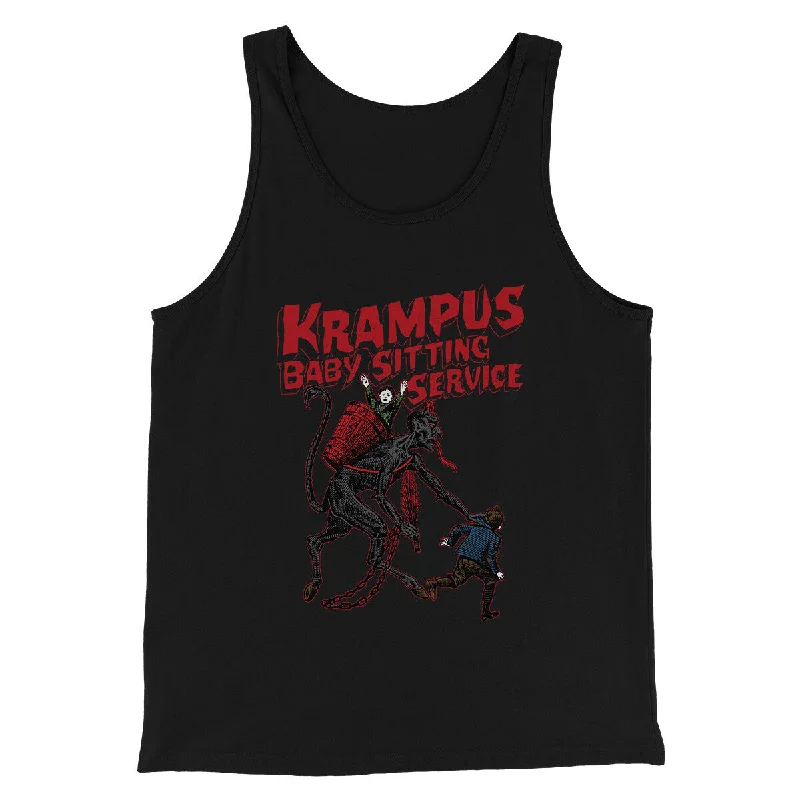 Krampus Baby Sitting Service Men/Unisex Tank Top