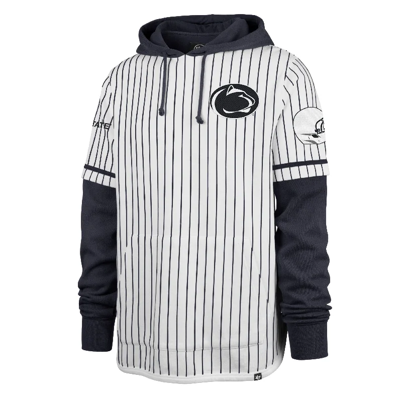 PENN STATE NITTANY LIONS PINSTRIPE '47 SHORTSTOP PULLOVER HOOD