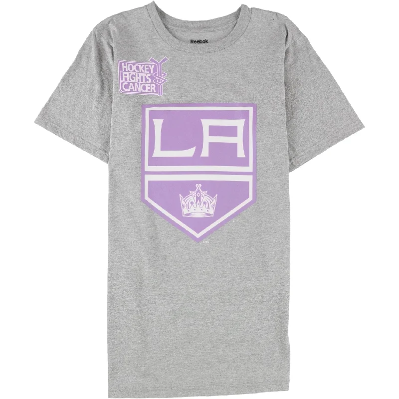 Reebok Mens Hockey Fights Cancer La Kings Graphic T-Shirt