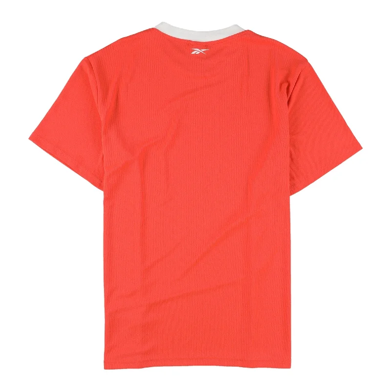 Reebok Mens Logo MYT SS Graphic T-Shirt, Orange, Medium