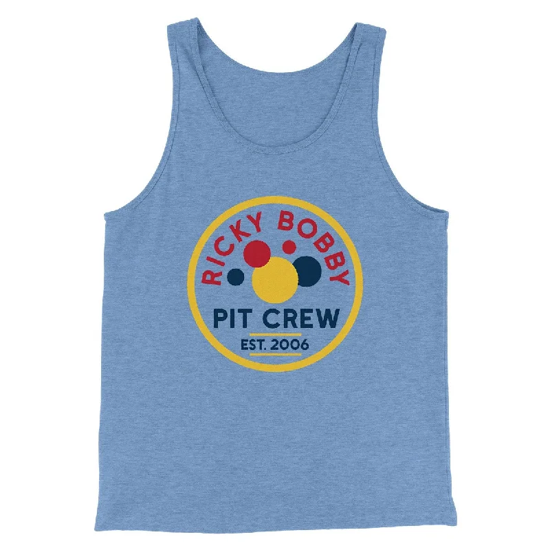 Ricky Bobby Pit Crew Funny Movie Men/Unisex Tank Top