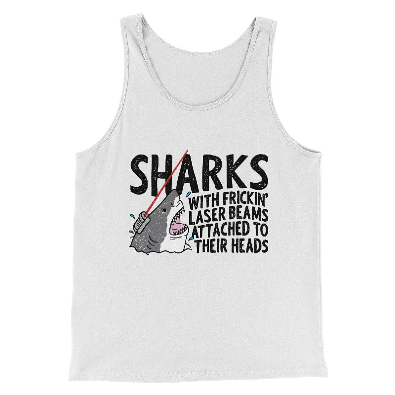 Sharks With Frickin’ Laser Beams Funny Movie Men/Unisex Tank Top