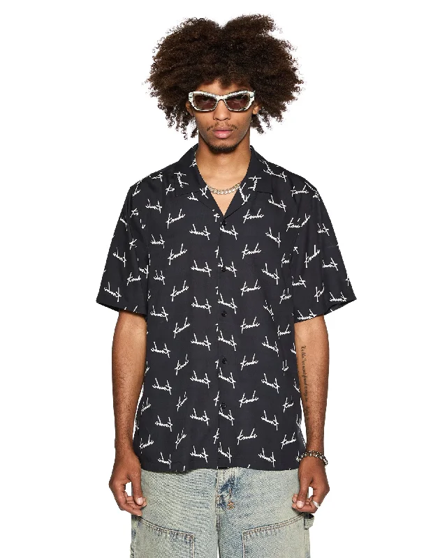 SKRIPT RESORT SS SHIRT BLACK