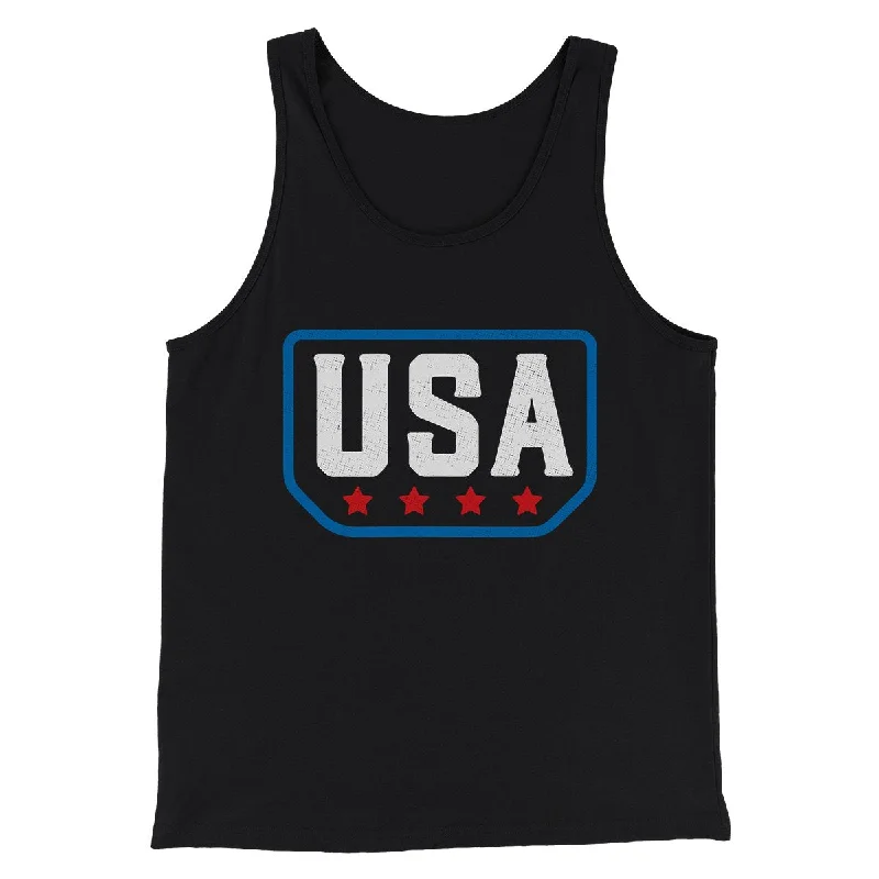 USA Badge Logo Men/Unisex Tank Top