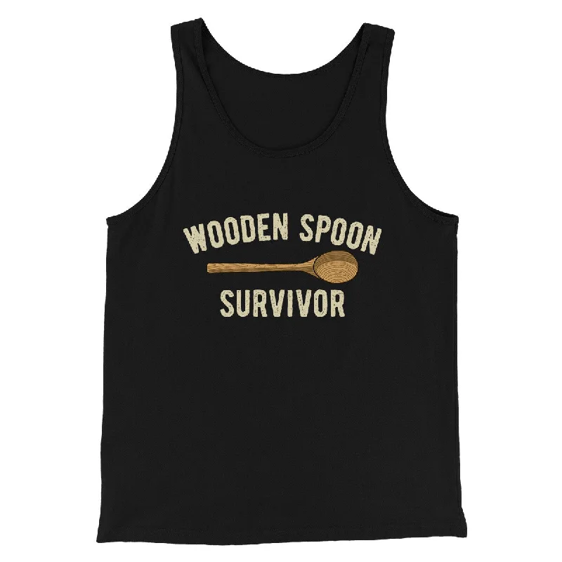 Wooden Spoon Survivor Men/Unisex Tank Top