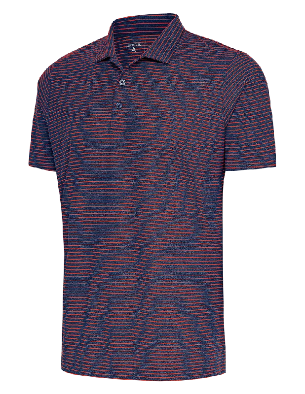 Antigua: Men's Essentials Polo - 59D Navy Heather/Mango Esteem 104576