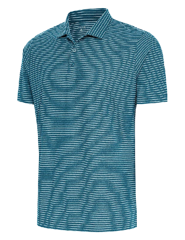 Antigua: Men's Essentials Polo - 735 Teal Heather/White Esteem 104576