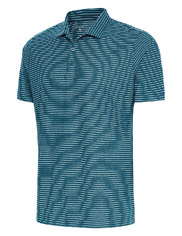 Antigua: Men's Essentials Polo - 762 DeepTealHeather/White Esteem 104576