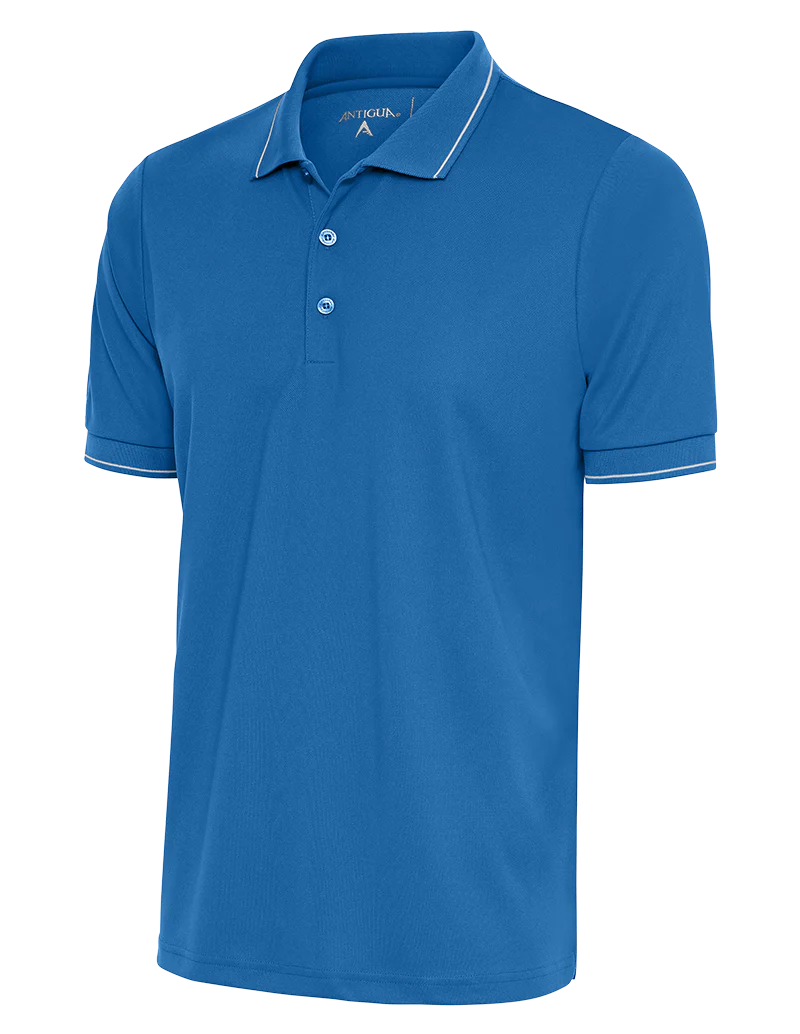 Antigua: Men's Essentials Polo - Bright Blue/White Affluent 104577