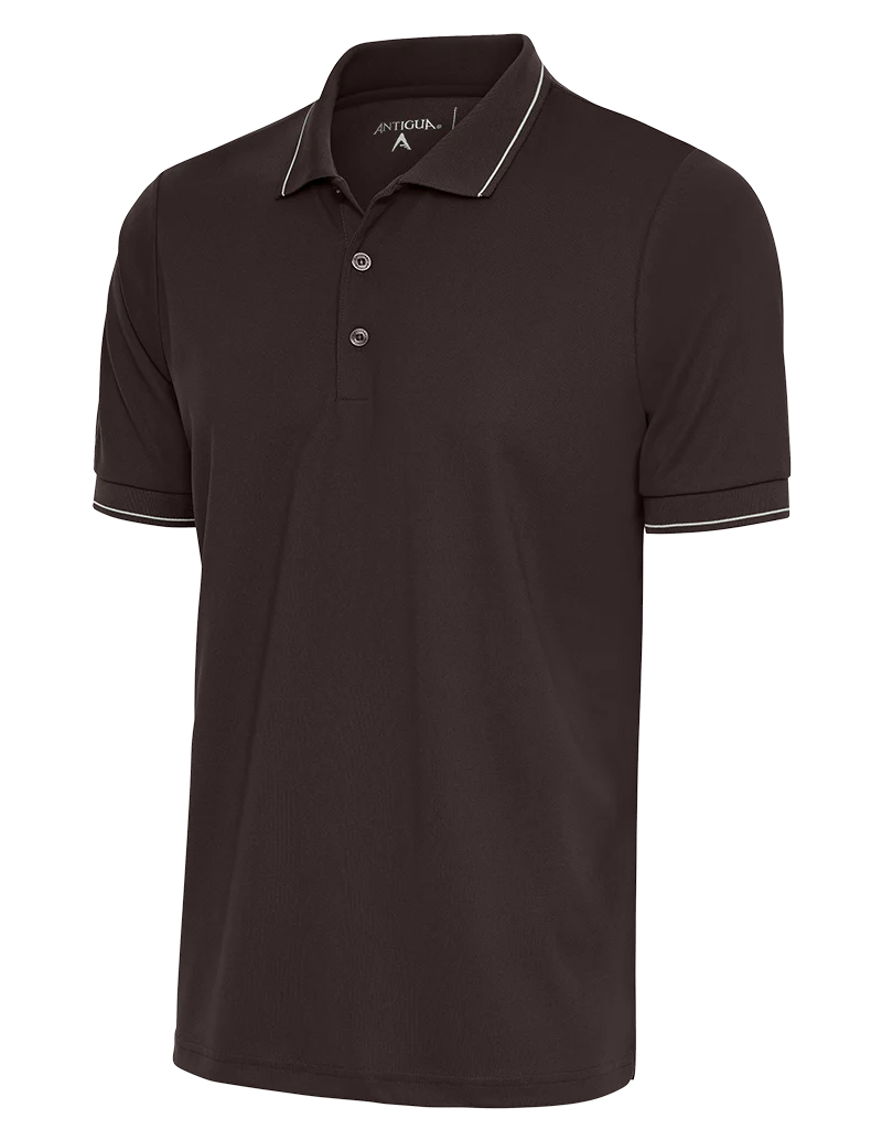 Antigua: Men's Essentials Polo - Brown/White Affluent 104577