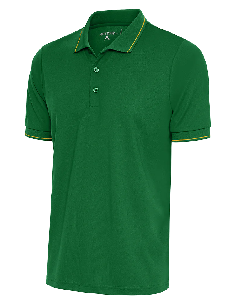 Antigua: Men's Essentials Polo - Dark Pine/Gold Affluent 104577