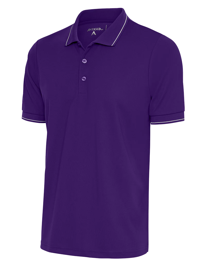 Antigua: Men's Essentials Polo - Dark Purple/White Affluent 104577